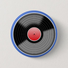 Chapa Redonda De 5 Cm Pin de insignia de disco de vinilo retro