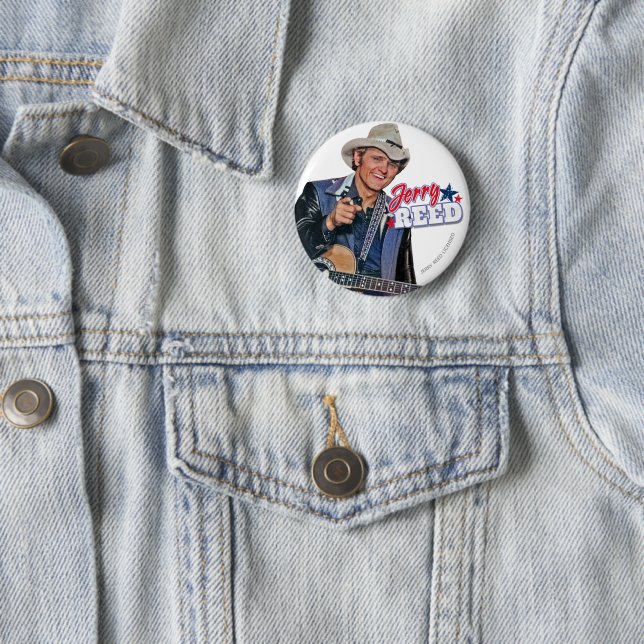 Chapa Redonda De 5 Cm Pin de Jerry Reed (In situ)