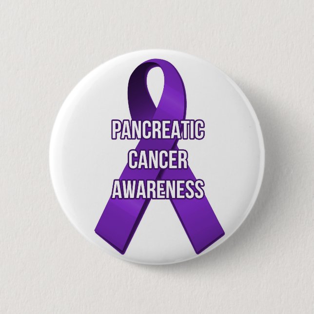 Chapa Redonda De 5 Cm Pin de la cinta de la conciencia del cáncer (Anverso)