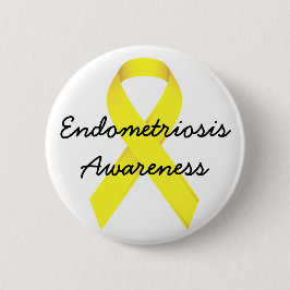 Chapa Redonda De 5 Cm Pin de la conciencia de la endometriosis