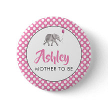 Pin de la etiqueta de nombre Baby Shower para bebé