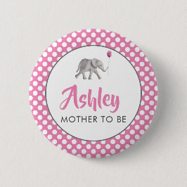 Chapa Redonda De 5 Cm Pin de la etiqueta de nombre Baby Shower para bebé