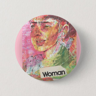 Chapa Redonda De 5 Cm Pin de la mujer