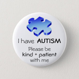 Chapa Redonda De 5 Cm Pin de la solapa de la conciencia del autismo -