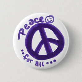 Chapa Redonda De 5 Cm Pin de PeaceForAll