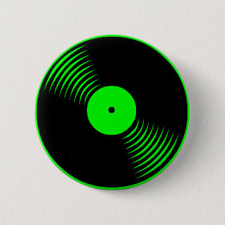 Chapa Redonda De 5 Cm Pin de registro de vinilo retro del tigre de Corey