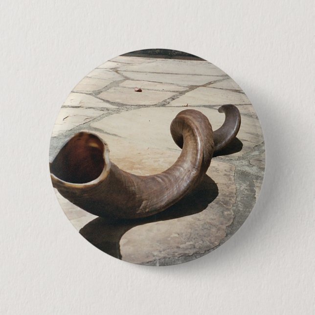 Chapa Redonda De 5 Cm Pin de Rosh Hashanah (Anverso)