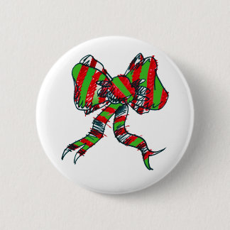Chapa Redonda De 5 Cm Pin del arco del navidad