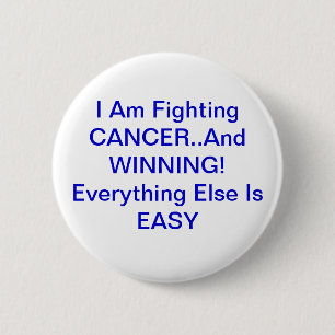 Chapa Redonda De 5 Cm Pin del cáncer