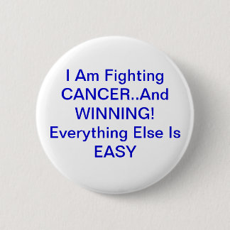 Chapa Redonda De 5 Cm Pin del cáncer