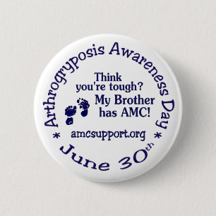 Chapa Redonda De 5 Cm Pin del día de la conciencia de AMC - Brother dur