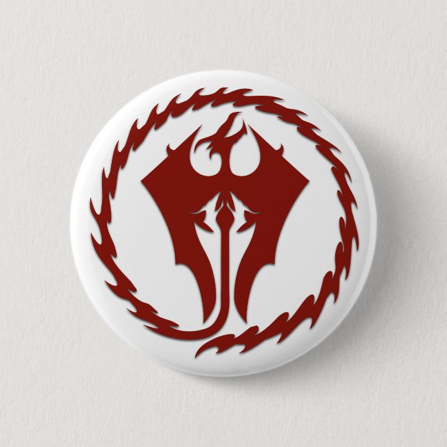 Chapa Redonda De 5 Cm Pin del logotipo de HoZ (Anverso)