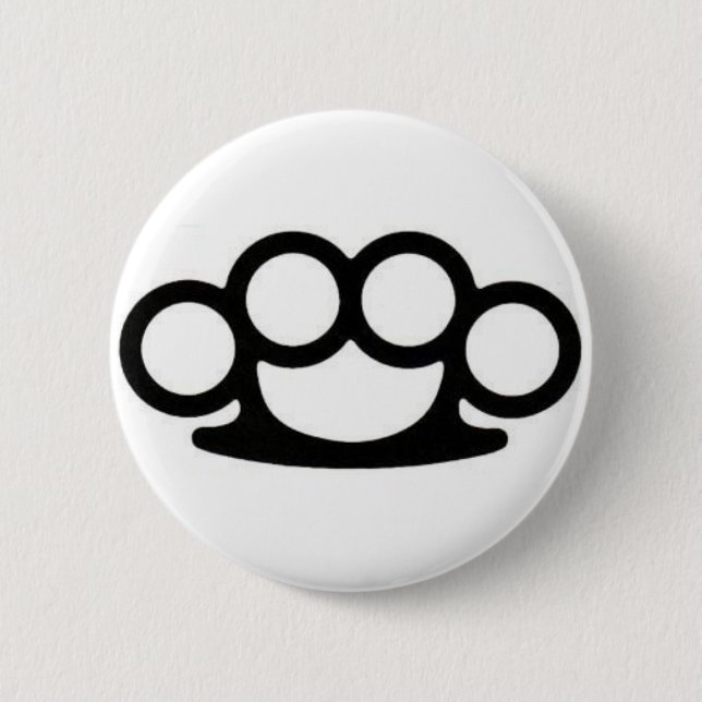 Chapa Redonda De 5 Cm Pin del nudillo de cobre amarillo (Anverso)