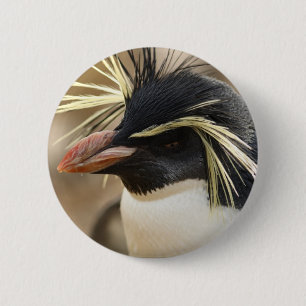 Chapa Redonda De 5 Cm Pin del pingüino de Rockhopper