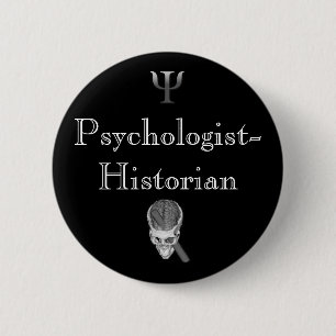Chapa Redonda De 5 Cm Pin del Psicólogo-Historiador