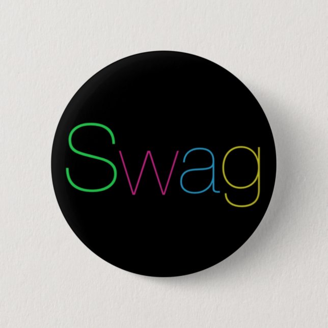 Chapa Redonda De 5 Cm Pin del Swag (Anverso)
