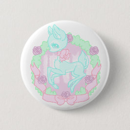 Chapa Redonda De 5 Cm Pin dulce de los ciervos