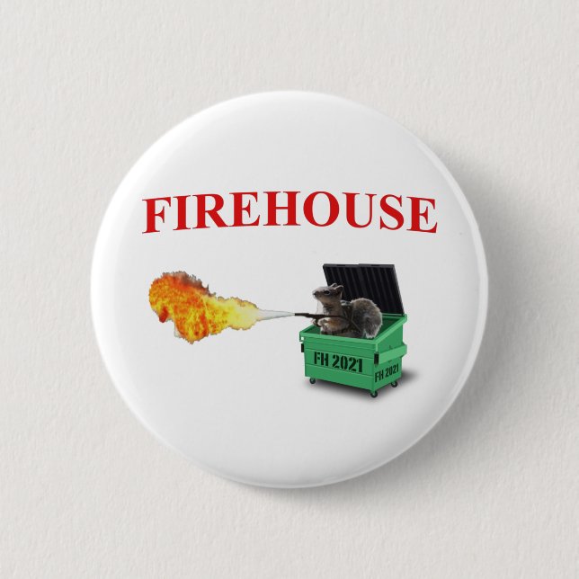 Chapa Redonda De 5 Cm Pin Dumpster de Firehouse 2021 (Anverso)