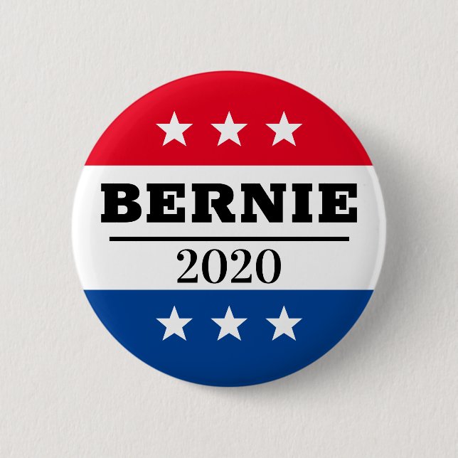 Chapa Redonda De 5 Cm Pin electoral BERNIE 2020 (Anverso)