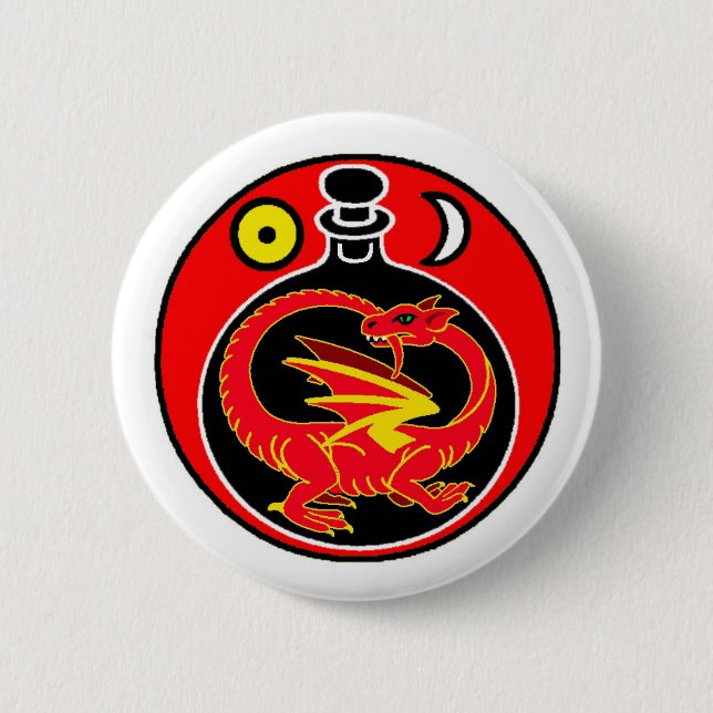 Chapa Redonda De 5 Cm Pin-En la insignia - alquimia (Anverso)
