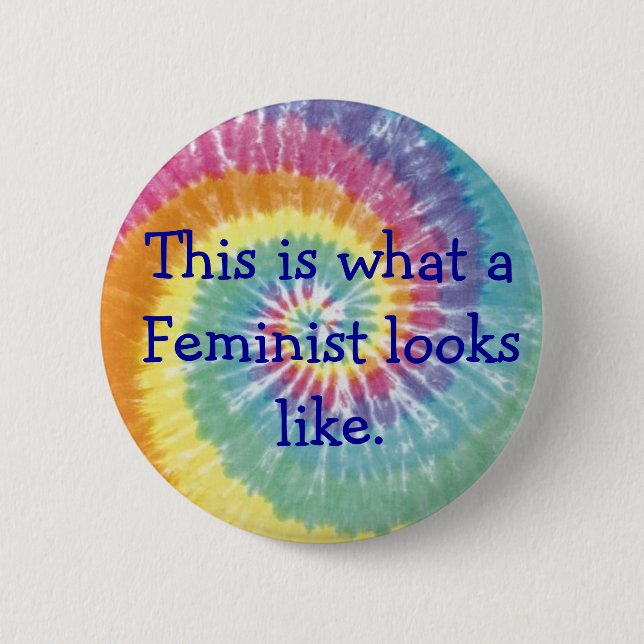 Chapa Redonda De 5 Cm Pin feminista (Anverso)
