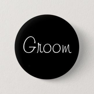 Chapa Redonda De 5 Cm Pin Groom