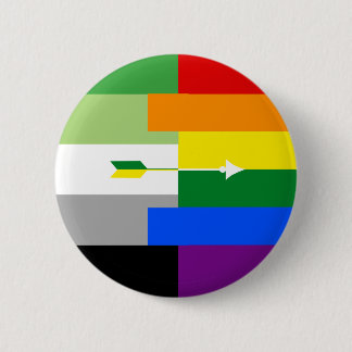 Chapa Redonda De 5 Cm Pin homosexual de Aromantic
