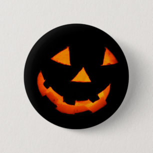 Chapa Redonda De 5 Cm pin Jack-o'-Lantern