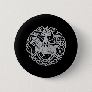 Chapa Redonda De 5 Cm Pin/placa de Odin