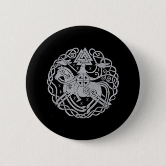 Chapa Redonda De 5 Cm Pin/placa de Odin