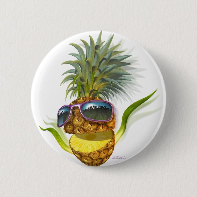 Chapa Redonda De 5 Cm piña (Anverso)