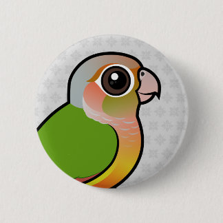 Chapa Redonda De 5 Cm Piña Conure Verde-cheeked de Birdorable