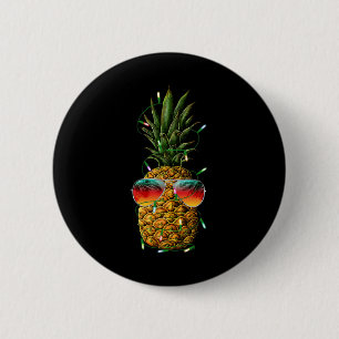 Chapa Redonda De 5 Cm Piña Navidad En Julio Piña Navidad