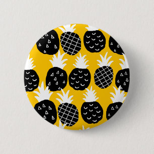 Chapa Redonda De 5 Cm Piña negra