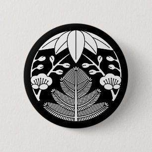 Chapa Redonda De 5 Cm Pine bamboo ume