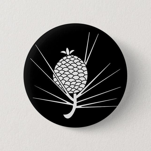 Chapa Redonda De 5 Cm Pine cone with needles (Anverso)