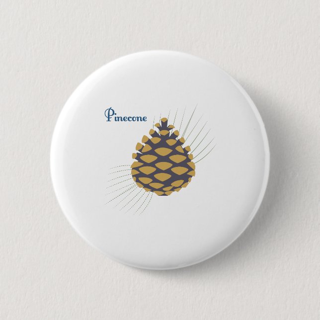 Chapa Redonda De 5 Cm Pinecone (Anverso)