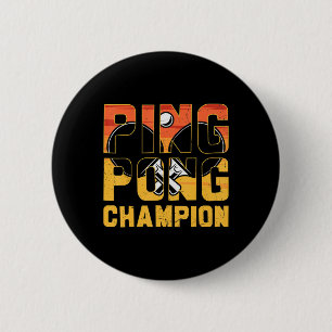 Chapa Redonda De 5 Cm Ping Pong Champion Mesa Retro