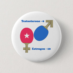 Chapa Redonda De 5 Cm Ping-pong del estrógeno
