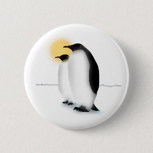Chapa Redonda De 5 Cm Pingüino
