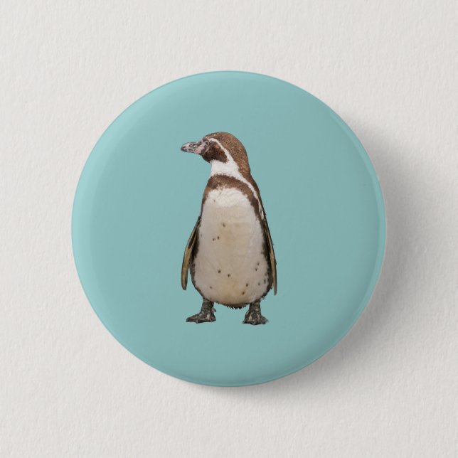 Chapa Redonda De 5 Cm Pingüino (Anverso)