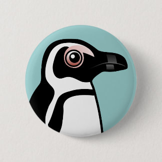 Chapa Redonda De 5 Cm Pingüino africano