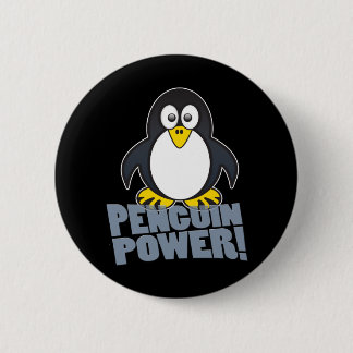 Chapa Redonda De 5 Cm Pingüino de Linux