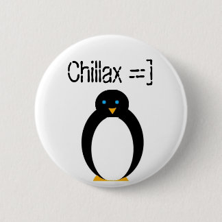 Chapa Redonda De 5 Cm pingüino del chillax