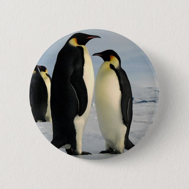 Chapa Redonda De 5 Cm pingüino-impulso-de-externo-espacio (Anverso)