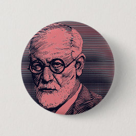Chapa Redonda De 5 Cm Pink Freud Button