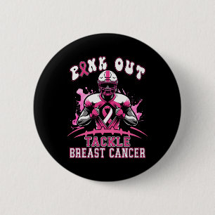Chapa Redonda De 5 Cm "Pink Out" Tackee la Conciencia Estadounidense sob