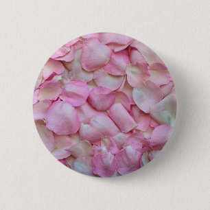 Chapa Redonda De 5 Cm Pink Rose Petals