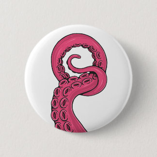 Chapa Redonda De 5 Cm Pink Tentacle