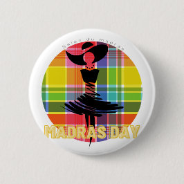 CHAPA REDONDA DE 5 CM PINS LOGO MADRAS DAY 